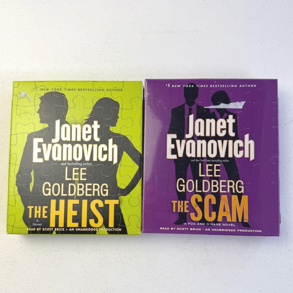 Janet Evanovich Lee Goldberg Fox & O'Hare The Heist The Scam CD Audiobook Bundle